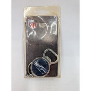 Seattle Seahawks NFL Bottle Opener Keychain Great American Products 2008 NIP